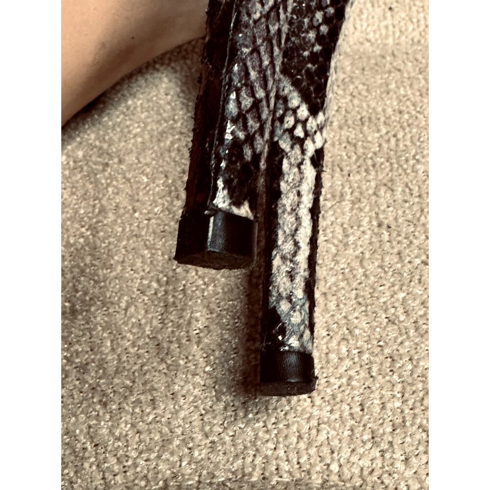 Stuart Weitzman Heritage Azur Reptile Leather Platform Pumps Heels Size 8.5 - Picture 9 of 11